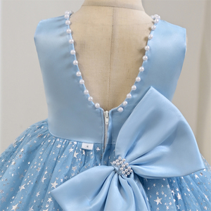 Yoliyolei <span class=keywords><strong>blu</strong></span> abito da principessa per ragazze <span class=keywords><strong>con</strong></span> scintillante <span class=keywords><strong>stella</strong></span> abito elegante abito da festa matrimonio matrimonio abito da <span class=keywords><strong>ragazza</strong></span> fiore - Product Image 5