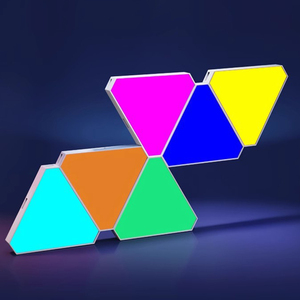 <span class=keywords><strong>Sonic</strong></span> nhịp điệu RGB <span class=keywords><strong>LED</strong></span> ánh sáng xung quanh Phantom Màu chơi game phòng trang trí lượng tử đêm đèn tam giác bảng ánh sáng kỳ lạ - Product Image 4