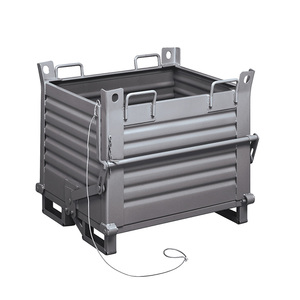 ตู้เก็บของแบบมีล้อ Fami Roll Container ขนาด 1000x800x800 มม. สีเทาเข้ม RAL7000 พร้อมฐานแบบเลื่อนออกได้ สำหรับใช้งานในอุตสาหกรรม - Product Image 1