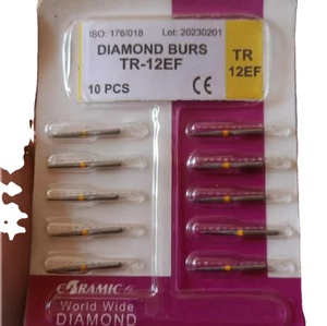 QCmedical frese diamantate di alta qualità per la dentaria in acciaio per trapano e accessori per strumenti dentali - Product Image 1