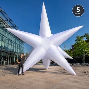Multi Color <b>LED</b> Inflatable <b>Star</b> Hanging Colorful <b>Lighting</b> <b>Star</b> Balloon for Decoration - Product Image 6