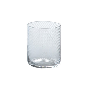 Vaso Espiral para Agua 41 cl, Altura 10 cm, Diámetro 8 cm, Vidrio Soplado a Mano M1934 - Product Image 1