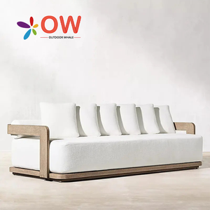 أثاث خارجي من خشب الساج، أريكة صلبة من خشب الساج، أريكة خشبية للاستخدام الخارجي، أثاث خارجي للفنادق - Product Image 5