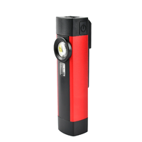 Lampe de travail LED COB rechargeable DC pour extérieur, étanche IPX4, compatible 12V, utilisation portable en voiture, angle de faisceau 180°, CRI 70 élevé, dimmable