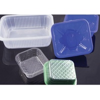 Volledig automatische vierkoloms PP PET PS plastic beker voedselverpakkingsmachine plastic thermoformmachine