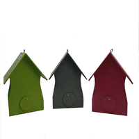 Maison de jardin en bois pour oiseaux Boîtes à oiseaux colorées Jardin pour petits oiseaux Boîte de nidification pour moineaux Maison d'extérieur Maisons d'oiseaux en bois