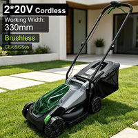 Tondeuse à gazon professionnelle VERTAK 2*20V, batterie Li-ion, moteur sans balais, mini-tondeuse électrique de jardin sans fil