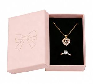 Luxury Custom Logo Wedding Favors Jewelry Ring Packaging Rigid Rectangle Cardboard Gift Box with Foam Insert - Product Image 6