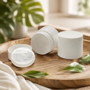 Pot cosmétique vide 15g blanc, petit récipient rechargeable pour baume et soins corporels - Product Image 4