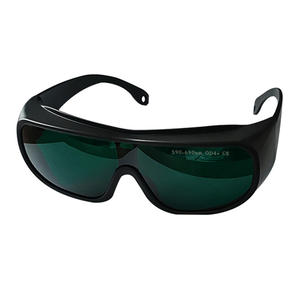 แว่นตานิรภัยเลเซอร์ K114 เลนส์พีซี 1.5 มม.-2 มม. กรอบสีดำปรับได้สำหรับป้องกันรังสีแสง - Product Image 2