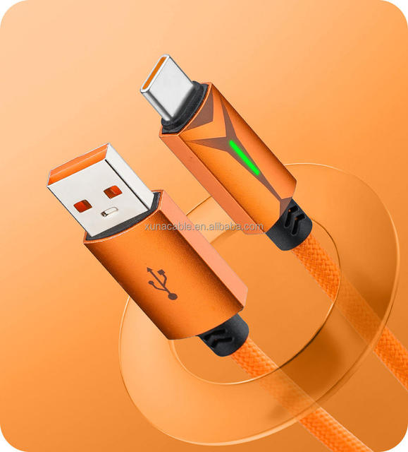 6A Data Cable Type-C 120W Fully Compatible with Mobile Phones Flash Charging Cable with Smart Fast Charging and LED Indicator