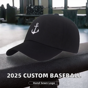 Gorras de Béisbol de Lona Deportivas Unisex Personalizadas Baratas Nuevas 2025 de 5/6 Paneles con Logotipo Bordado a Mano de Alta Calidad al por Mayor - Product Image 2