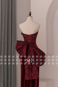 Mily mariée LDR6577 <span class=keywords><strong>Rose</strong></span> Design robes de soirée femmes droites Sexy chérie décolleté robes de soirée pour les femmes - Product Image 4