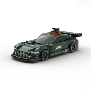 Set de Construcción de Bloques de Ensamblaje DIY, Modelo de Coche de Carreras Clásico Vantage, Modelo de Coche de Seguridad - Product Image 1