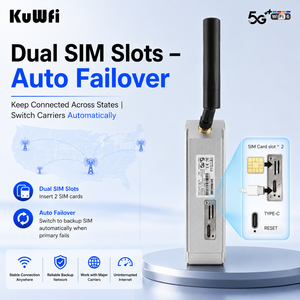Routeur CPE 5G WiFi6 KuWFi AX3000 DDP vers les États-Unis, IP67, bande verrouillée, port 2.5G, double emplacement pour carte SIM, TR069 SDX75, modem 5G pour Wi-Fi extérieur - Product Image 2