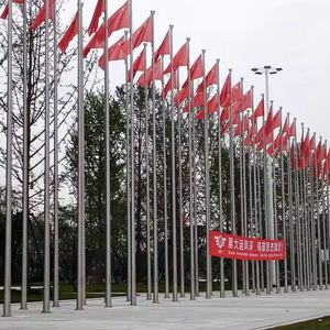 फैक्टरी निर्देशित स्थापना प्रतिरोध आंधी आउटडोर Flagpole अनुकूलन की मोटी स्टेनलेस स्टील झंडा पोल ऊंचाई - Product Image 6