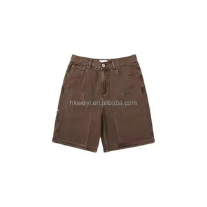 Pantalones Cortos de Lona Duraderos de Alta Calidad con Logotipo Personalizado OEM, Pantalones Cortos Transpirables de Secado Rápido y Corte Holgado para Hombre - Product Image 1