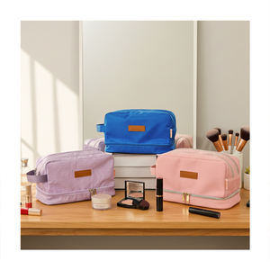 Bolso de Maquillaje <span class=keywords><strong>ISEN</strong></span> de Nuevo Diseño con Doble Capa y LOGO Personalizado, Neceser de Viaje Portátil e Impermeable para Artículos de Tocador y Belleza - Product Image 4