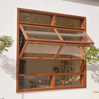 Fenêtre pliante en aluminium et verre à commande manuelle, résistante aux chocs, pour vitrine de magasin, commerce de détail