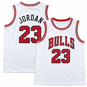 Camiseta <span class=keywords><strong>de</strong></span> Baloncesto Bordada al por Mayor para Hombre, Estilo Retro <span class=keywords><strong>Jordan</strong></span>, Múltiples Colores Opcionales, Transpirable y <span class=keywords><strong>de</strong></span> Secado Rápido - Product Image 3