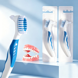 <span class=keywords><strong>Cepillo</strong></span> <span class=keywords><strong>de</strong></span> <span class=keywords><strong>Dientes</strong></span> Personalizado al por Mayor con Diseño <span class=keywords><strong>de</strong></span> Doble Cabezal <span class=keywords><strong>para</strong></span> Limpieza <span class=keywords><strong>de</strong></span> Dentaduras Postizas, Mango Antideslizante y Cerdas <span class=keywords><strong>de</strong></span> Dureza Media - Product Image 1