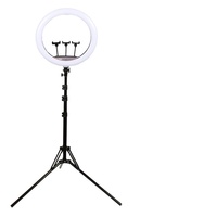Anneau lumineux LED circulaire de 22 pouces (56 cm) avec trépied réglable pour selfie et photographie