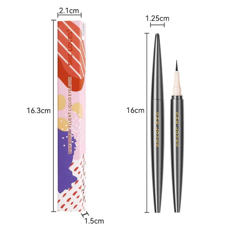SHICELLE renkli sıvı göz kalemi kalem 24 saat uzun ömürlü eyeliner