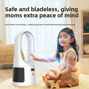 Leafless Desk Fan Tower Wireless Circulator Home-Use USB-Charged <b>Humidifying</b> <b>Misting</b> Brushless Motor Usb Charging Convenient Cha - Product Image 5