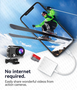 เครื่องอ่านการ์ด SD สำหรับแผ่นโทรศัพท์เครื่องดูการ์ด SD กล้องดิจิตอลพร้อมช่องเสียบคู่สำหรับ USB-L microsd/sd และ usbc dual-CONNECTOR - Product Image 5