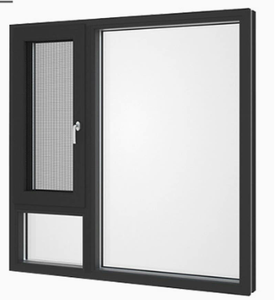 Porte et fenêtres à cadre en aluminium insonorisant, auvent en verre trempé ISO9001 pour école - Product Image 2
