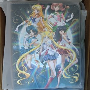 GL venta al por mayor Pu cuero impermeable Anime coleccionable tarjeta libro 9 bolsillo tarjeta de visita libro con cremallera bolsillo carpeta mangas - Product Image 5