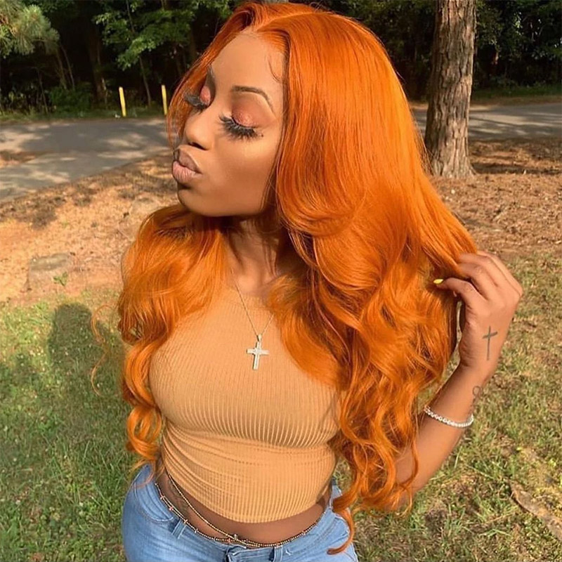 Keyu Hair 99J Burgundy Red Pink Purple Color Human Hair Lace Front Wigs Orange Ginger 350 Color 613 Full Frontal Closure Wig Hd