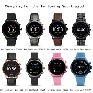 Fossil Gen4/5/6 cargador de reloj inteligente Misfit Vor2 1M Cable de carga magnético con 5W de potencia 5V DC 2A 5A salida de corriente Material TPE - Product Image 4