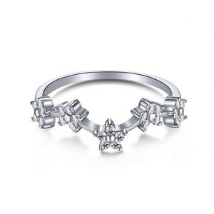 Dylam Bagues pour femmes en argent sterling S925 avec pierre CZ 5A, pour fiançailles et mariage, bijoux de mode de luxe, faible MOQ, expédition rapide - Product Image 1