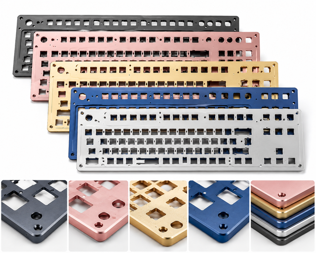 Cnc Mechanical Keyboard Case Parts OEM CNC Milling Aluminium Mechanical 100%/80%/60% Key Keyboard Case/Plate/Weight/Top/Bottom