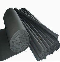 Tube d'isolation en mousse de caoutchouc NBR-PVC noir Aigao, classe B1, résistant au feu, pour système de bâtiment commercial
