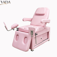 Table de massage professionnelle pliable et réglable en cuir PU de luxe pour soins du visage et spa, idéale pour salle de bain