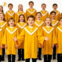 Robe de chœur dorée pour enfants, brodée en usine, avec étole