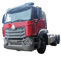 Truk Traktor Bekas Sinotruck 6x4 10 Roda Howo NX Hohan 371-380hp Mesin Diesel Weichai Setir Kiri Prime Mover