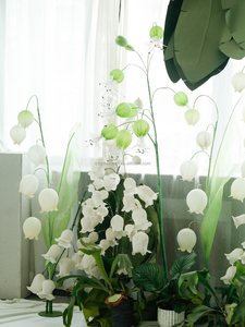 A-151 prix de gros fait à la main grande qualité fleur géante muguet artificielle pour la décoration de mariage et la décoration intérieure - Product Image 4
