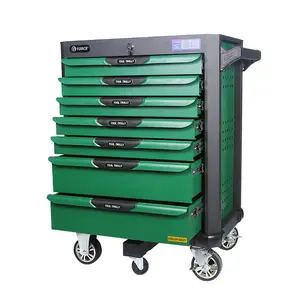 Heavy-Duty 7 ngăn kéo công cụ hội thảo ròng rọc Xe đẩy 352 cái Ổ cắm cờ lê Bộ dụng cụ cầm tay thiết lập cơ khí sửa chữa ô tô công cụ