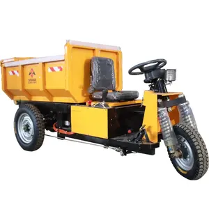 Mini dumpers électriques de 1 tonne pour petites charges lourdes pour mines souterraines, équipement bon marché pour véhicules énergétiques et minéraux à vendre