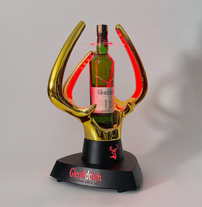 RICHSHINING Presentador <span class=keywords><strong>de</strong></span> botellas LED con forma <span class=keywords><strong>de</strong></span> asta <span class=keywords><strong>de</strong></span> nuevo diseño Multi Color Led One Bottle Champagne Glorifier Display para Bar Lounge - Product Image 1