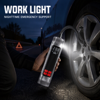 Rechargeable Electric Bike Pump Tire Inflator Portable 2000mAh Battery Powered Car Tyre Inflator Pump for Outdoor Night Work
