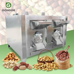 Maison commerciale Grain Miel Noix Cuisson Sésame Rotatif 3 Tambour Cacahuète Sable Chana Rôti Machine avec Vapeur - Product Image 1