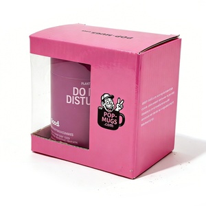 Caja de Cartón Rosa para Regalos de Cumpleaños, Caja de Regalo Personalizable de Alta Gama con Ventana de PVC, Ecológica - Product Image 2