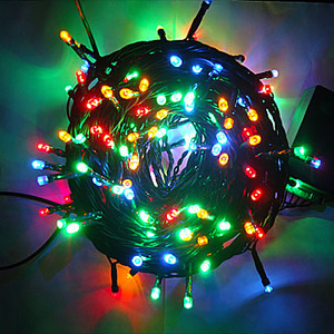 240 LUMIÈRES DE NOËL MULTICOLORES À LED AVEC TRANSFORMATEUR 12+3MT - Product Image 1