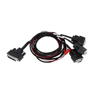 Conector de tomada OBD2 OBDII OBD preto personalizado de fábrica cabo DB15Pin Y