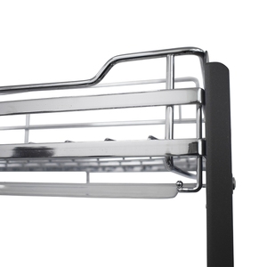 Paniers relevables et abaisseurs à fil plat au design moderne pour armoires de cuisine, rangement facile pour ustensiles et accessoires de cuisine, système de levage de cuisine - Product Image 4