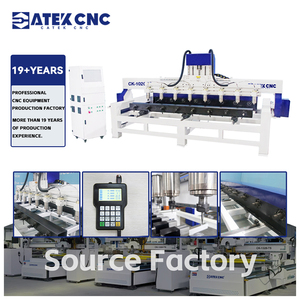 Machine de sculpture sur <span class=keywords><strong>bois</strong></span> CNC multi-têtes à 4 axes 8 broches avec <span class=keywords><strong>fixation</strong></span> rotative pour la gravure 3D automatisée sur tous les côtés du <span class=keywords><strong>bois</strong></span> - Product Image 1